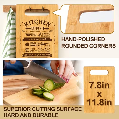 Rustic-Kitchen-Decor-Bamboo-Cutting-Board-for-Christmas-Anniversary-Birthday-Gifts-from-Friend-House-Warming-Gifts-for-NewHome-Kitchen-Rules-Sign-Decoration-for-Women-Mom-Grandma Rustic Kitchen Decor Bamboo Cutting Board for Christmas Anniversary Birthday Gifts from Friend House Warming Gifts for NewHome Kitchen Rules Sign Decoration for Women Mom Grandma