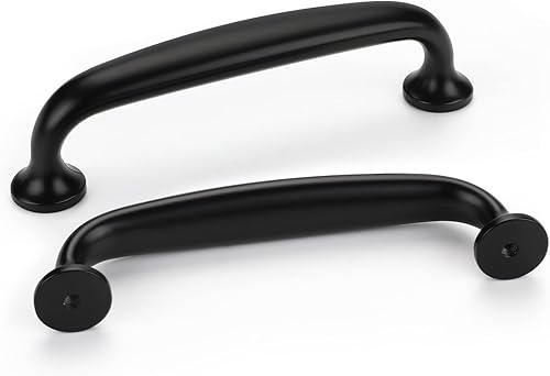 Peaha LS7818BK96 - Tiradores de aluminio para cajones de 3-34 pulgadas, paquete de 10 unidades, color negro, LS7818BK96, tiradores de gabinete de