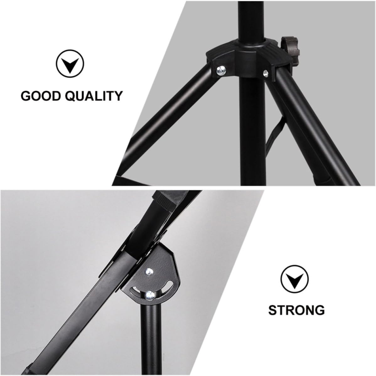 1stück Verstellbarer Dumb Drum Ständer Abs Höhenverstellbarer Übungsinstrumentenständer für Anfänger und Profis Robuster Tragbarer Halter für Practice Pad Schwarzer Übungspad rack