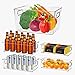 Wenearn Bacs de Rangement pour Réfrigérateur, 5 Pièces Boîte de Rangement Frigo Transparent Organisateur Frigo Bacs Rangement Frigo Organiseur Frigo, Boite Rangement pour Le Réfrigérateur Le Armoires