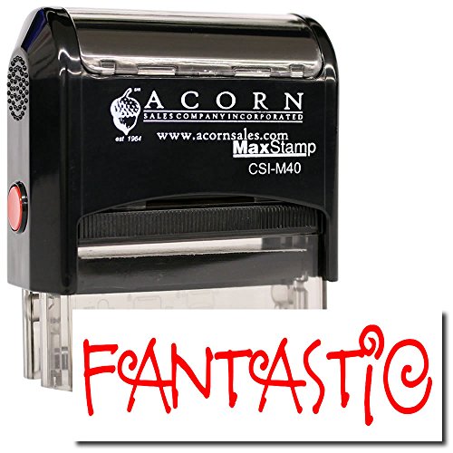 Large Self-Inking School Stamp, Fantastic Stamp with Black Ink, Ideal for Vice Principal Use, 7/8 x 2-1/4, Black Ink, Durable and Easy to Use, Ideal for School Administration Tasks