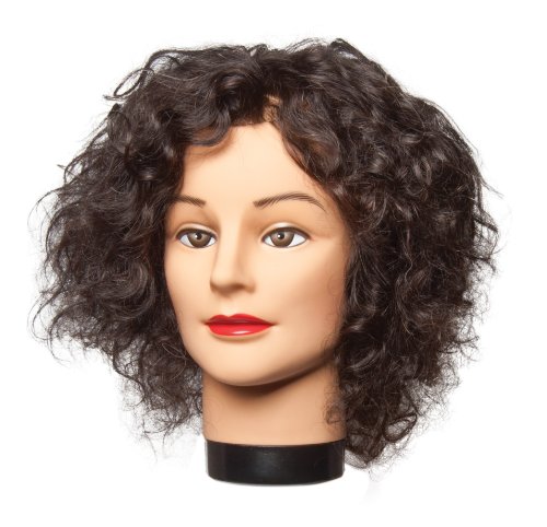 Diane Freida Mannequin Head, 100% Human Hair, 16-18", Black, D318