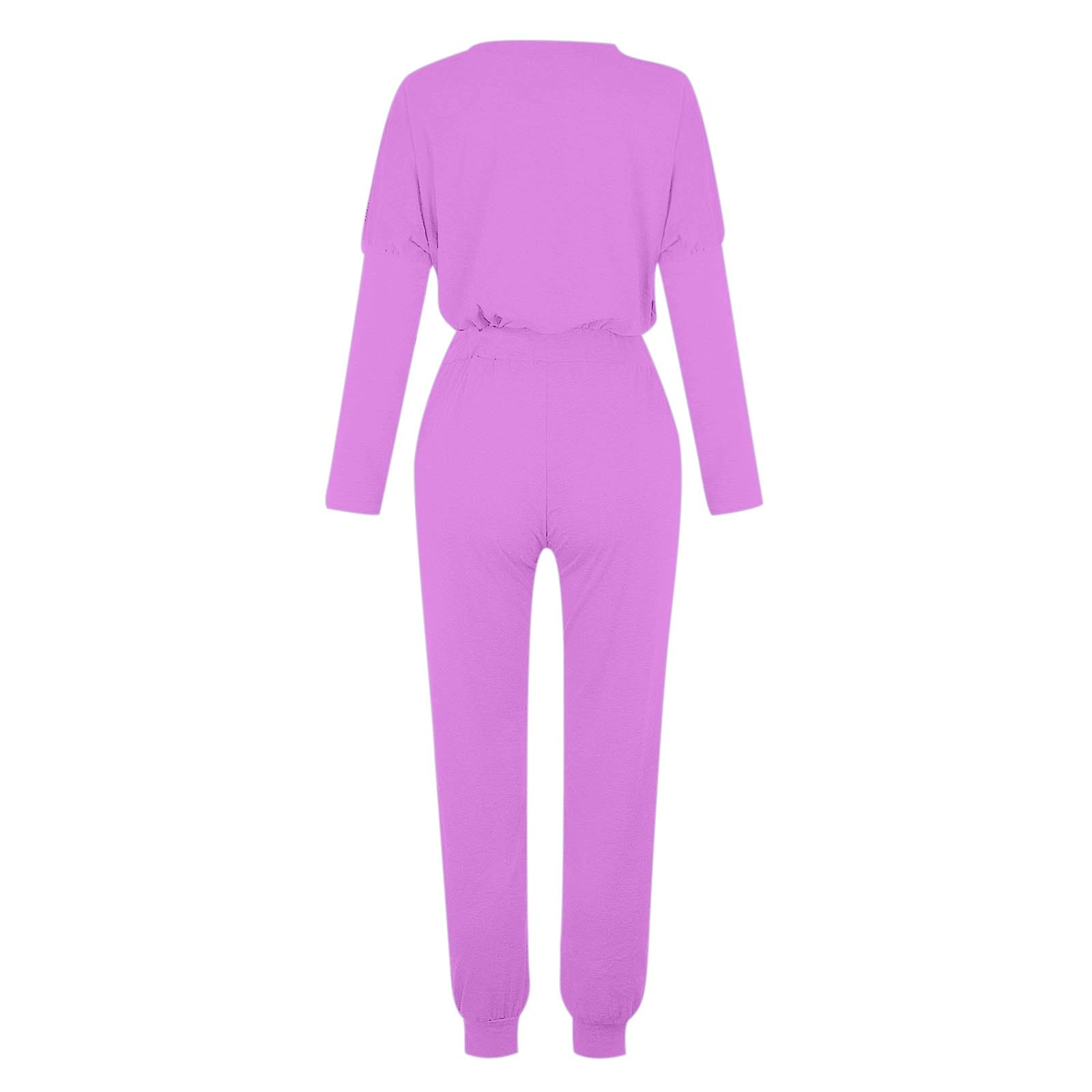 Damska bluzka z długim rękawem, blok kolorów, patchwork, okrągły dekolt, bluzka, długie spodnie, legginsy, strój casual, zestaw