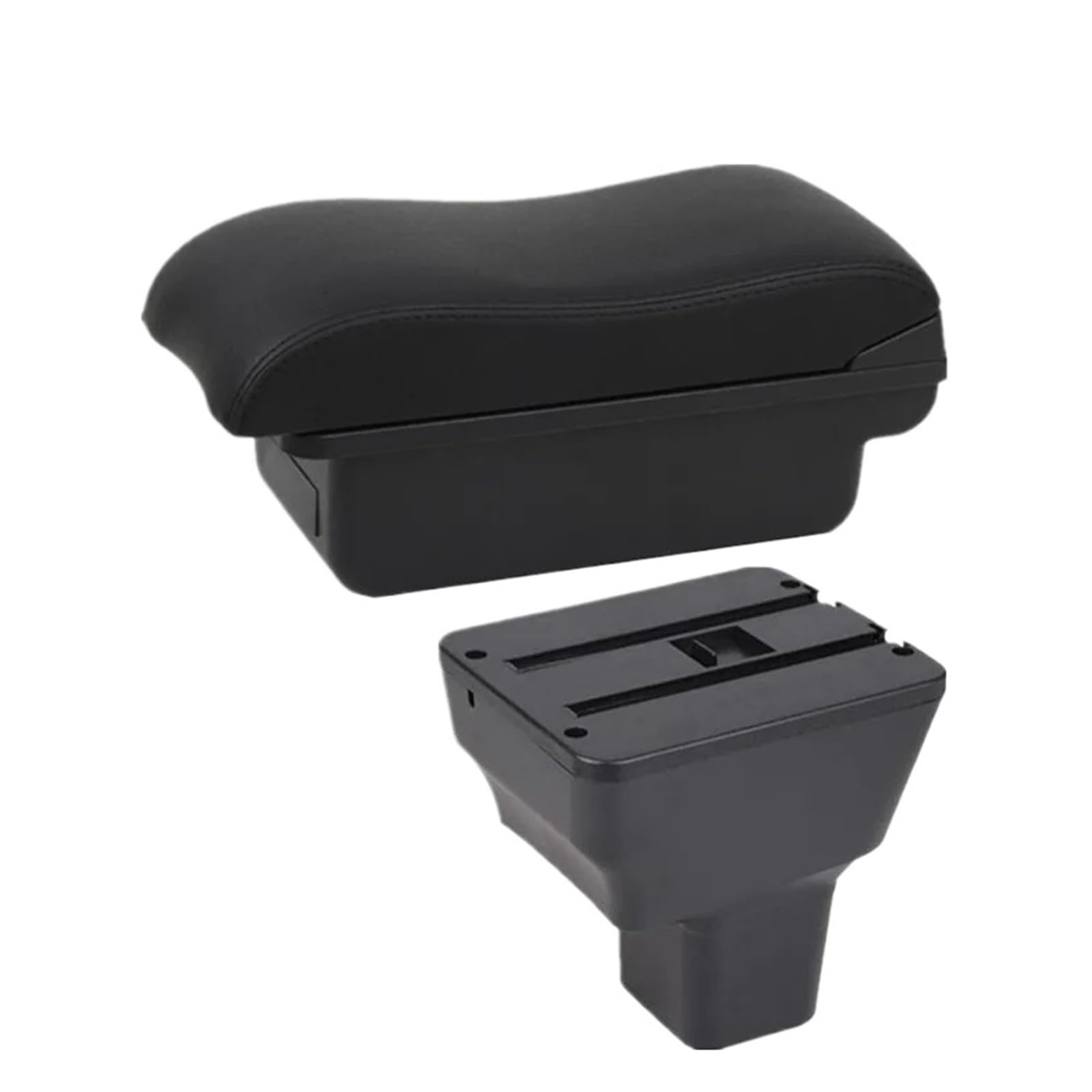 UMDJJU For Nissan For Kicks 2016-2024 Storage Box Interior Dedicated Retrofit Car Accessories Car Centre Console Armrest Box(A2 Black line NO USB)