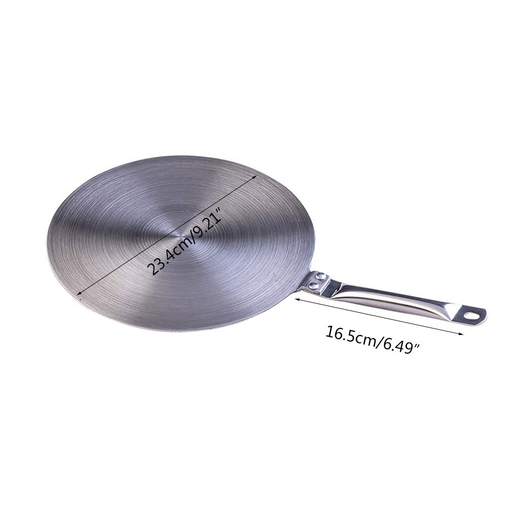 Diffuseur De Chaleur à Induction Avec Plaque à Induction En Acier Inoxydable Avec Adaptateur De Poignée En Acier Inoxydable (24 Cm