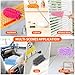 TIMIVO Mini Duster for Cleaning, 360° Bendable Hand Dusters with Extension Pole, Washable Small Duster for Car Interior, Office, Furniture