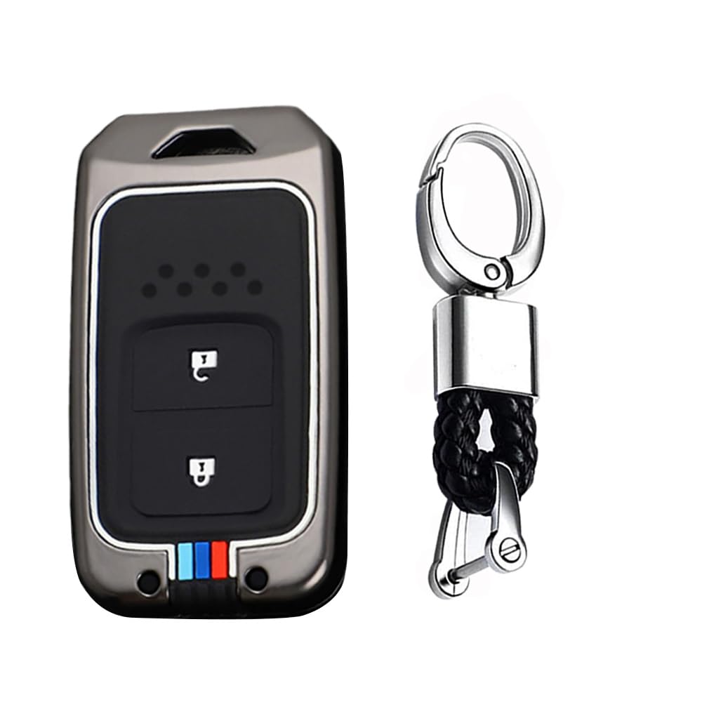 Coque de clé à distance 6 boutons noir boîtier télécommande de remplacement auto - 8