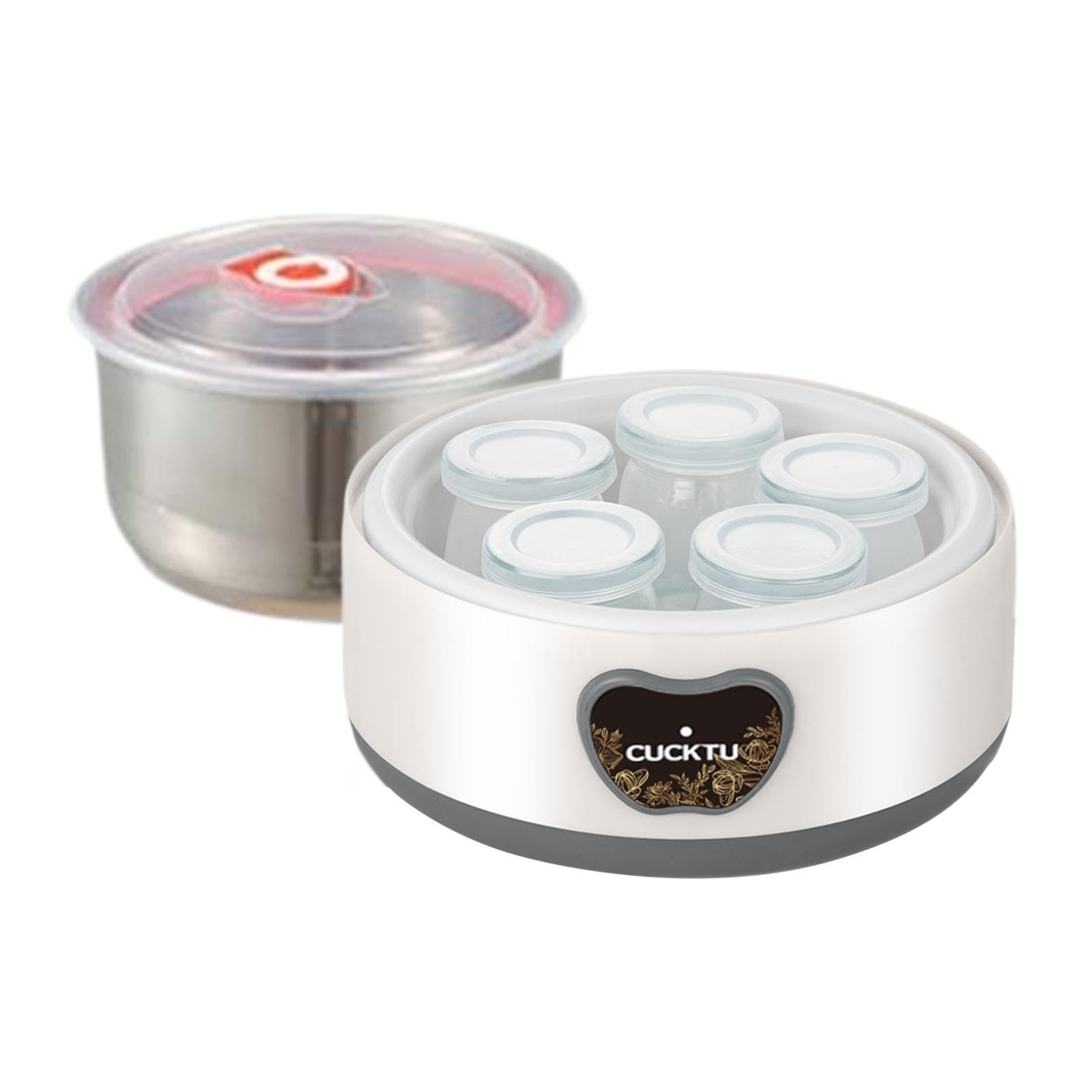 Yogurt Maker Small Compact Automatic Yogurt Maker for K | Yogurt Maker Small Compact Automatic for Kitchen Restaurant DIY Pp Stainless Steel-image-21