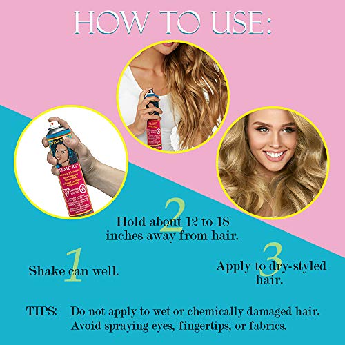 Jerome Russell Temporary Hair Color Spray, Honey Blonde - Intense Spray-On Temporary Hair Color, Fast-Drying, Non-Sticky, Travel Size Hair Dye For Instant Vivid Hair Color, 2.2 Oz #TOP3