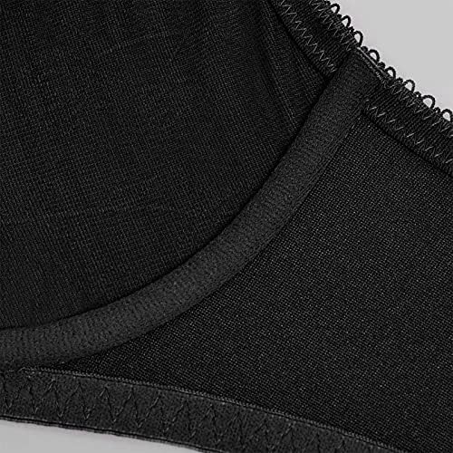 DELIMIRA Women's Lace Minimizer Full Coverage Bras Black 38E - 3