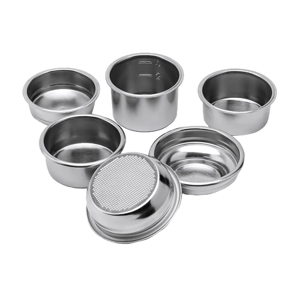 304 RVS 51/58mm Niet-gedrukte koffiefilter Blind Bowl 1/2 Clean