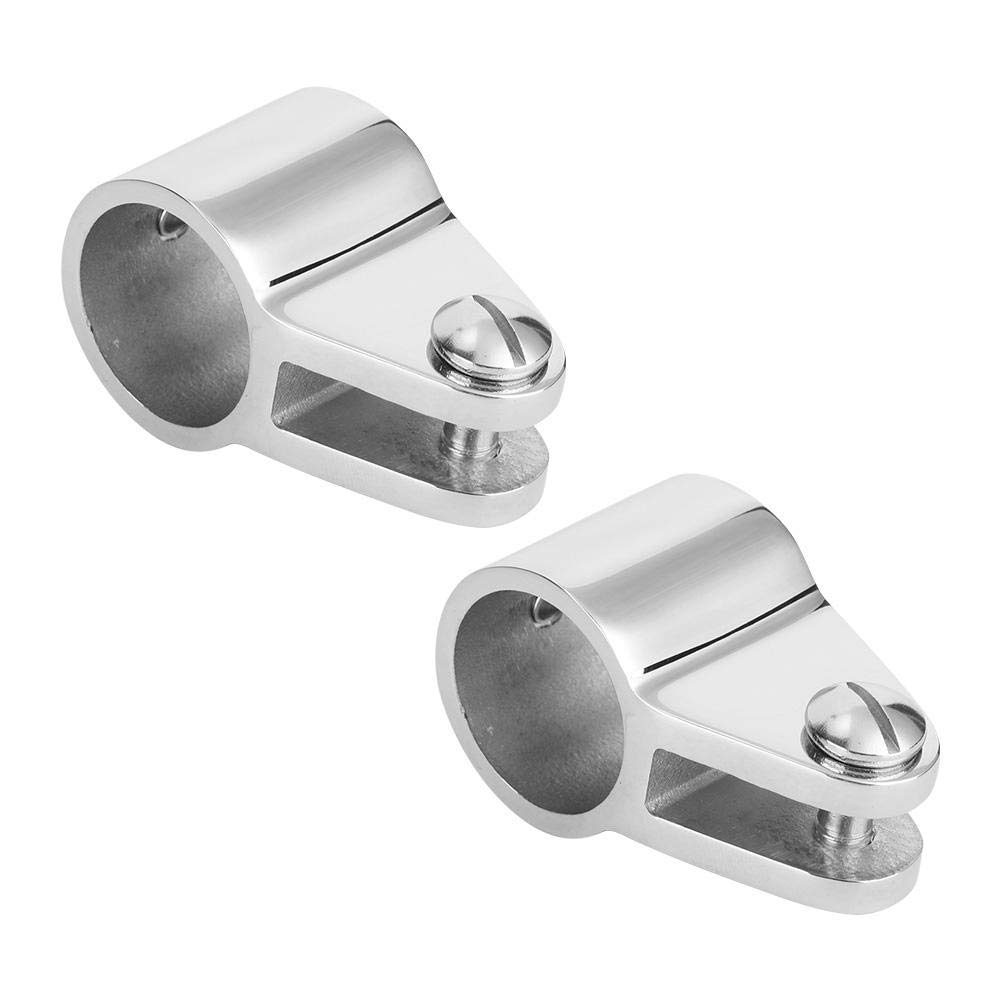 Marine Hardware Aufsteckbar, Marine Marine Jaw Slides, 2Pcs Edelstahl Bimini Top Marine Hardware Fitting für aufblasbare Fiberglas Yachten(25mm)