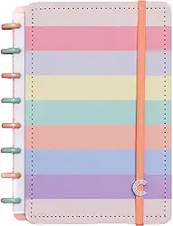 Caderno Inteligente, A5, Arco-íris Pastel, Magic, CIA52060, 155x220mm, 80 Folhas