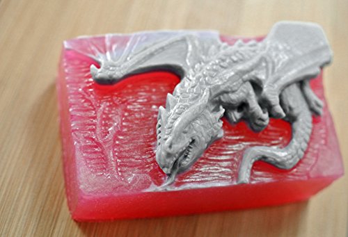 Dragon Silicone Mold Soap Wax Plaster Resin Clay Monster #TOP1