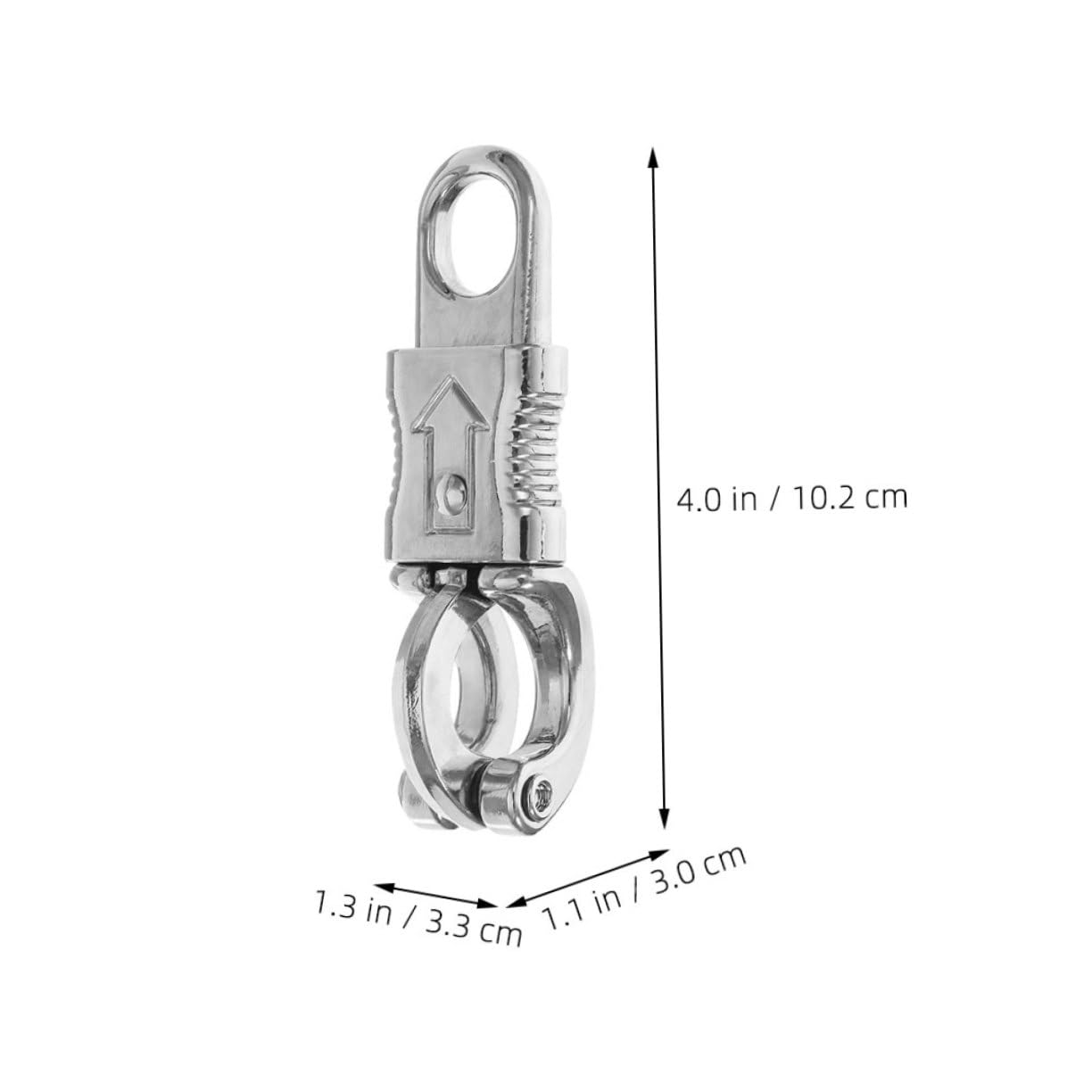 PRETYZOOM 3 Pack Metal Rope Hook Equestrian Swivel Snap Hooks Rotating Quick Release for Saddles Lead Ropes