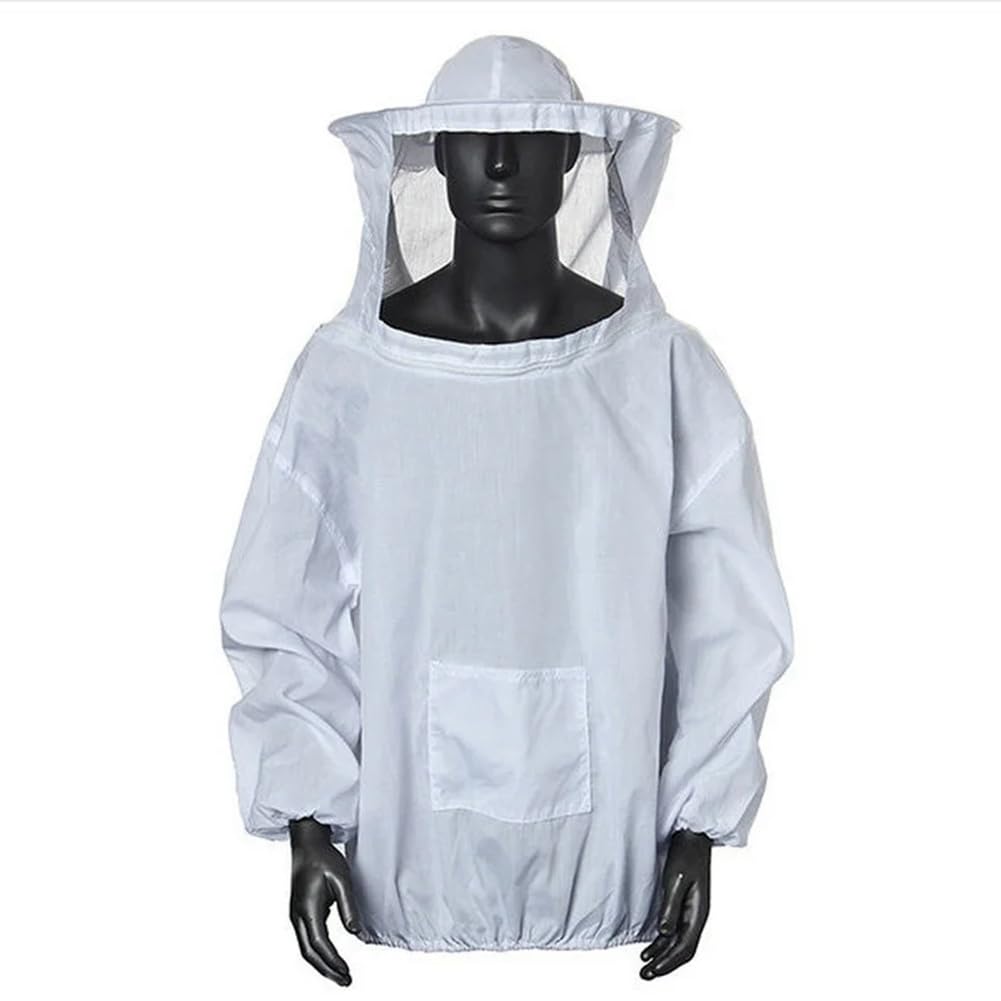 Ximie Protective Beekeeping Jacket Veil Overalls, Beekeeping Cap Sleeves Beekeeper Suit, Beekeeping Bee Jacket