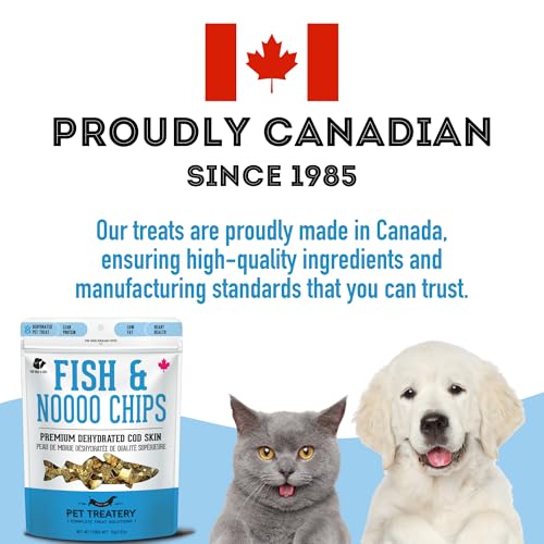 Image of The Granville Island Pet Treatery Dehydrated Cod Skin for Dogs & Cats (2.5 oz, Pack of 1) - Dehydrated Single Ingredient Dog Treats - Natural Dog Treats, Grain Free