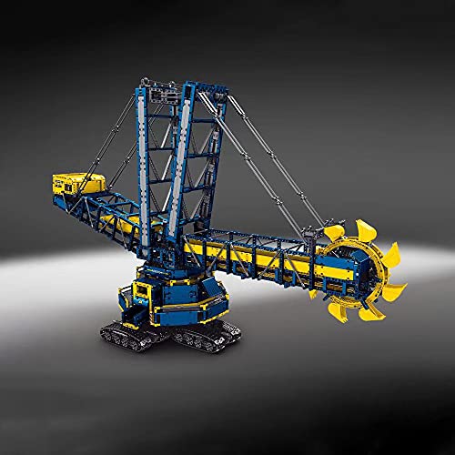 FanMei MISINI 17006 Schaufelradbagger, (Fernbedienung & APP-Steuerung R/C) Kleinpartikel-Puzzle-Bagger-Montage-Spielzeug… – Bild 5