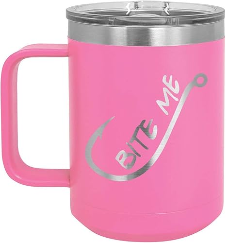 Miniatura 5 de BITE ME Naranja 15 oz Taza de café wtapa deslizante  Taza de café de viaje aislada  Ideas de regalos de cumpleaños o Navidad de mujeres u hombres