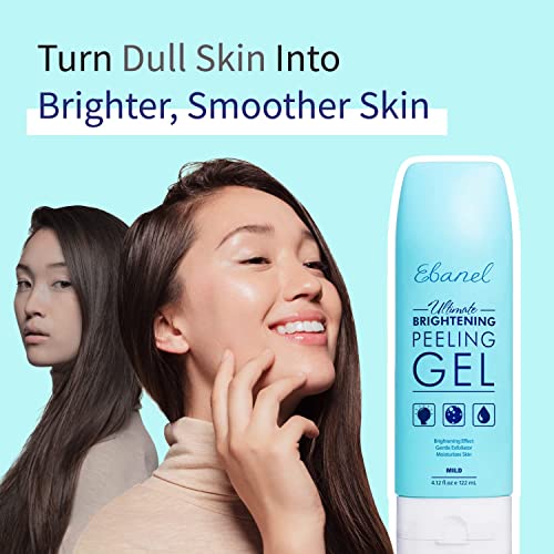 Ebanel 2-Pack Exfoliating Face Scrub Peeling Gel, Brightening Moisturizing Gentle Face Wash, Face Exfoliator Dead Skin Remover With Aloe, Honey, Peptides, Allantoin, Vitamin C & E, Stem Cell Extracts #TOP1