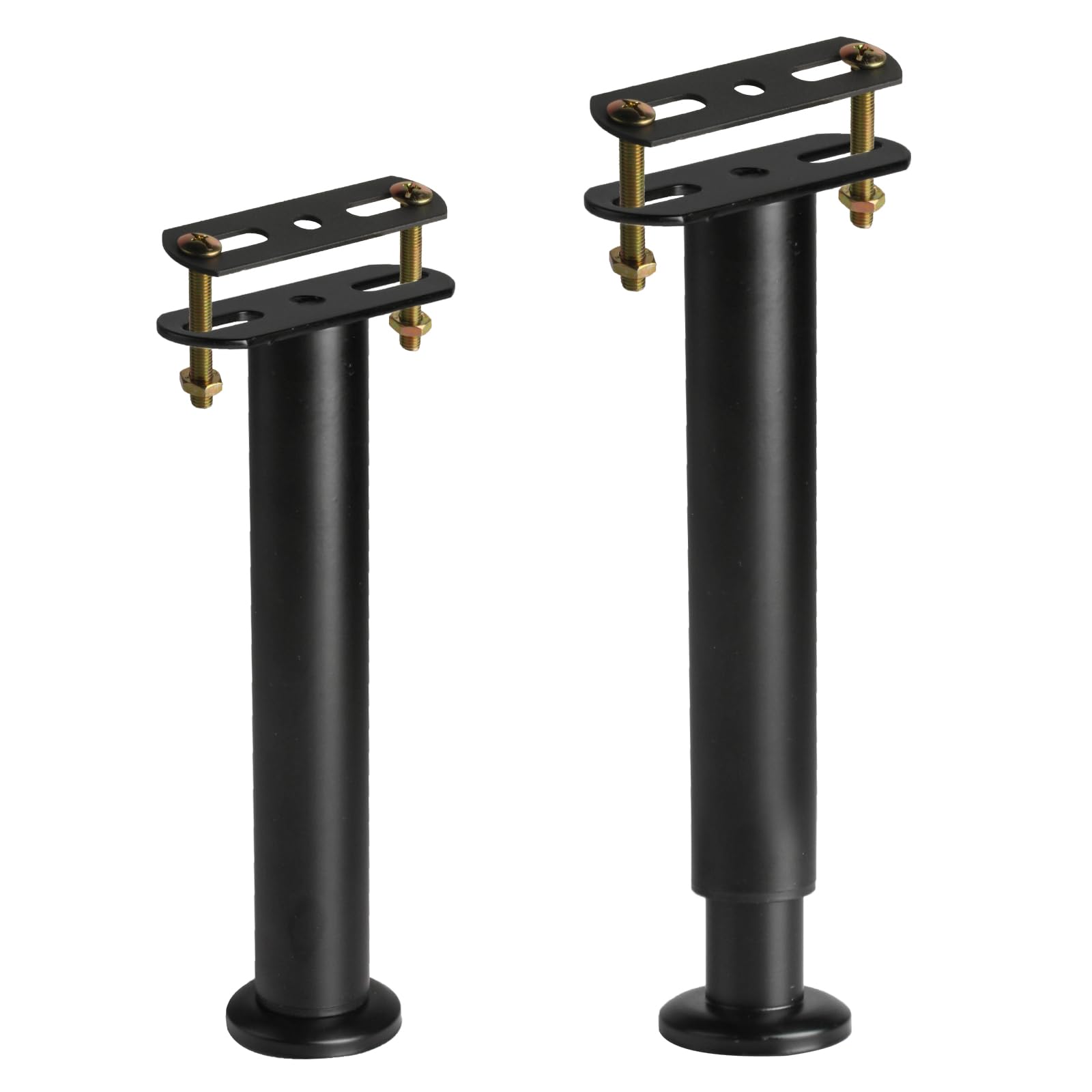 XiangJunly 2 Pcs Bed Legs 25-42cm Adjustable Metal Bed Support Leg