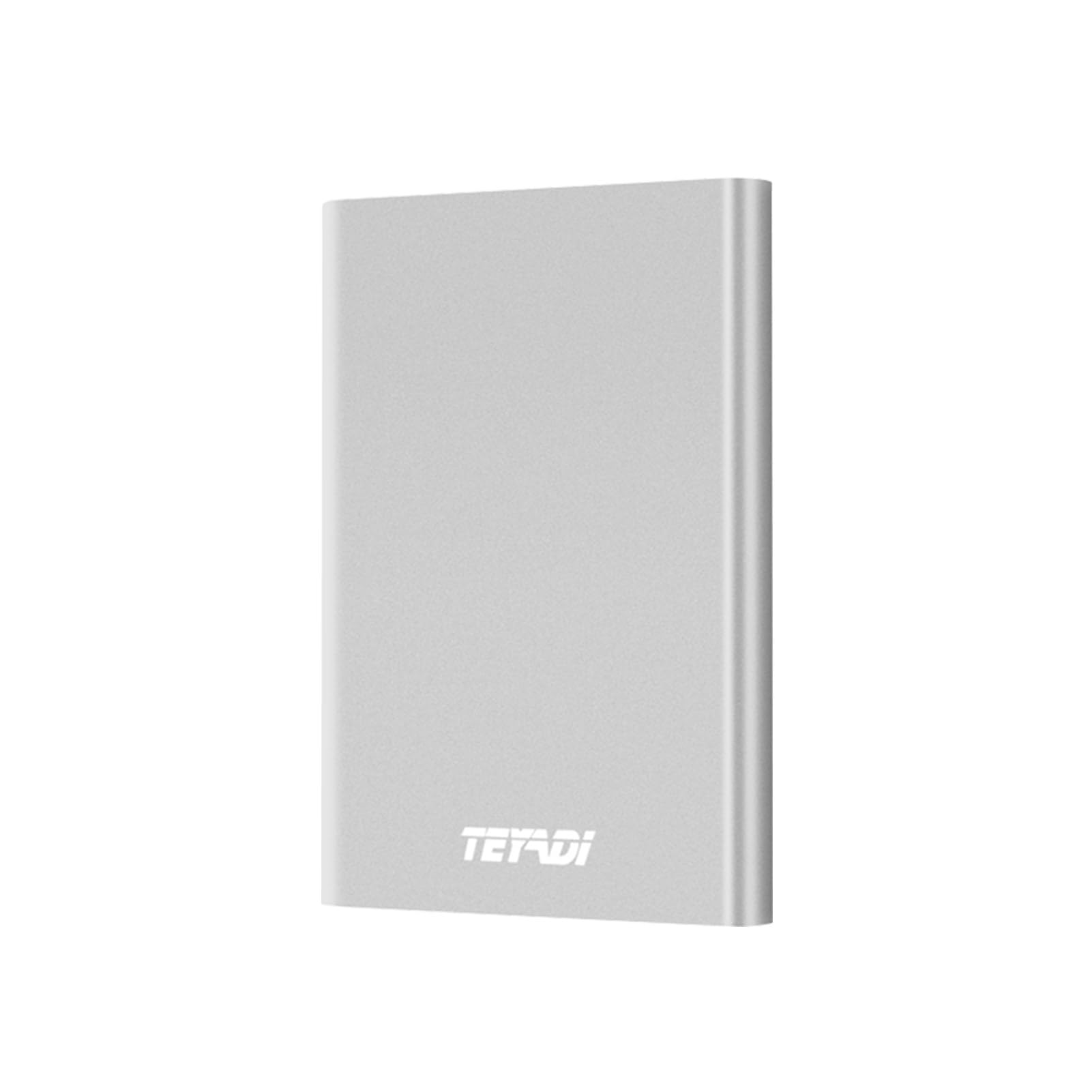 TEYADI External Hard Drive 320GB 2.5-Inch Slim Portable Removable Hard Drive for PC, Mac, Laptop, PS4, Xbox, Xbox One USB 3.0 Hard Drive Storage Device (T201, silvery)