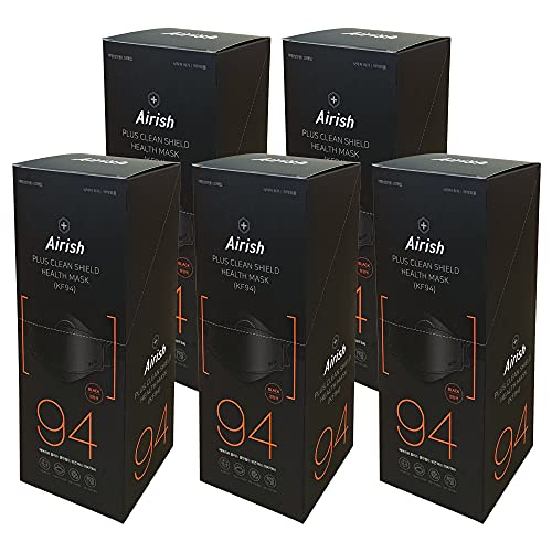 MEDIK 高密度4層構造フィルターKF94マスク Airish Plus 100枚 使い捨て 不織布 立体3Dマスク PM2.5 飛沫 花粉 ブラック MCH-KF94-P100-BK