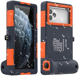 AICase Professional Universal Waterproof Case,Photography Shell for iPhone 11 Pro Max XS Max XR X 8 7 6S Plus,Protective 15m Underwater Dive housing for Galaxy Note10 10 s9 S9 Up to 6.8"