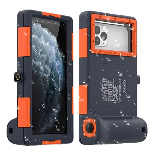 AICase Professionellt universellt vattentätt fodral, fotograferingsskal för iPhone 11 Pro Max XS Max XR X 8 7 6S Plus, skyddande 15 m undervattens dykhölje för Galaxy Note10 10 s9 S9 upp till 6,8 tum