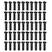 KQFCAZRE Pack of 50 Bike Spoke and Caps for Cyclists, Black 14mm