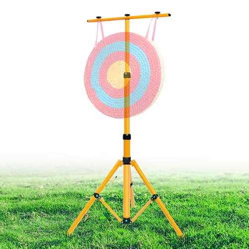 Trépied de cible de tir à l'arc réglable en métal pour entraînement en plein air