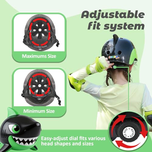 Image of Toddler Kids Bike Helmet, Adjustable and Multi-Sport, 3 Sizes for Ages 1-2-3-5-8-14 Years Child Infant Boys Girls