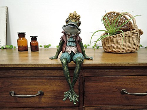 Amazon.co.jp: フロッグ サボタージュ キング カエル 王冠 蛙 置物