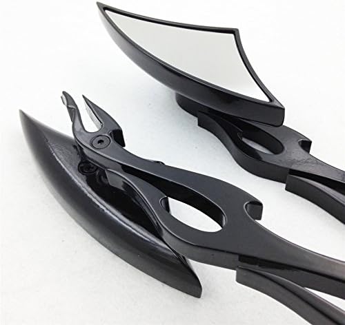 Miniatura 2 de SMT-Blade Spear - Mini espejos laterales compatibles con Harley Black Nuevo B00RW3OHFW