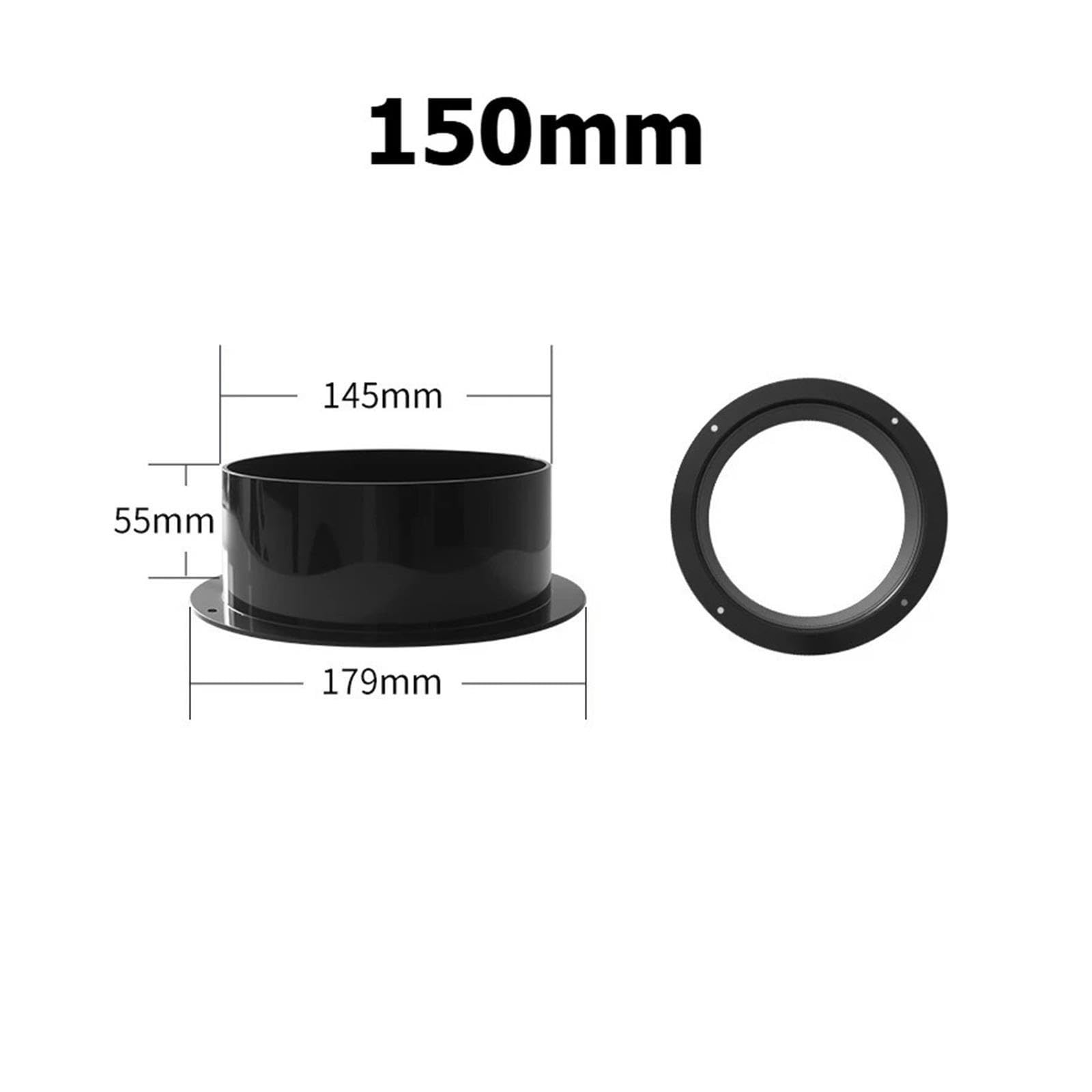 75‑150mm ABS Wall Flange Ventilation Duct Household Fitting