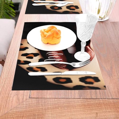 Set de table lot de 6 antidérapant résistant chaleur pour table manger PVC 45x30