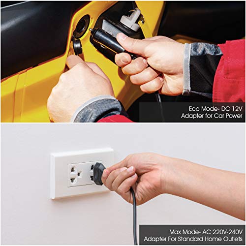 COSTWAY 2-in-1 kleine koeler en warmer, 15L compacte koelkast, kleine koelkast, kleine koeler en warmer voor in de auto, draagbare koelkastkoeler en koelkast, halfgeleider, drankenkoelkast (Wit) - Image 5