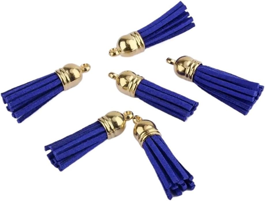 38mm Mini Tassels Vintage PU Leather for Keychain Strap Jewelry Fringe Tassel DIY Accessories for Curtain and Home Decor(Peach Pink,20pcs)