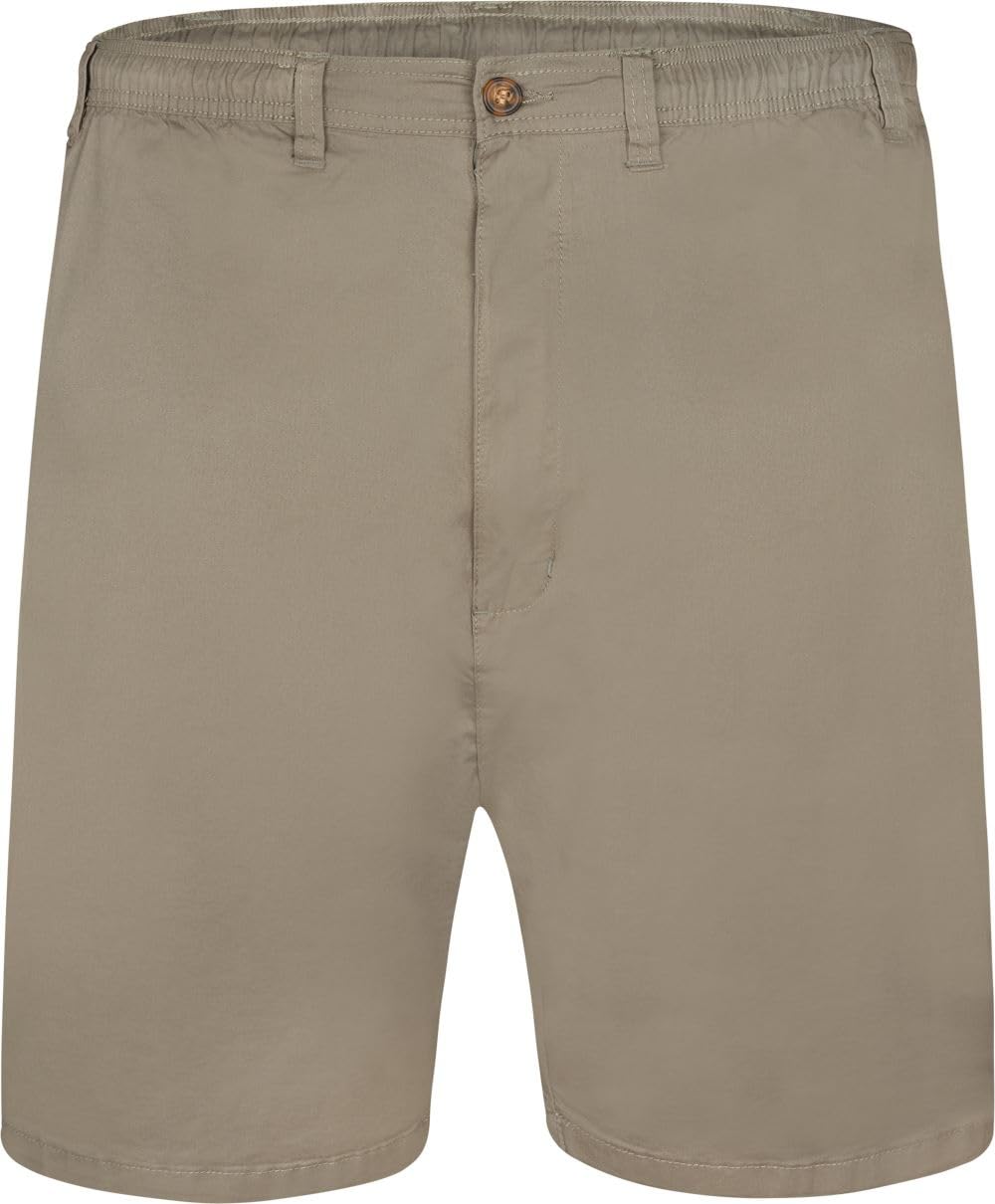 Espionage Mens Stretch Twill Big & Tall Chino Shorts - Light Sand - 3XL
