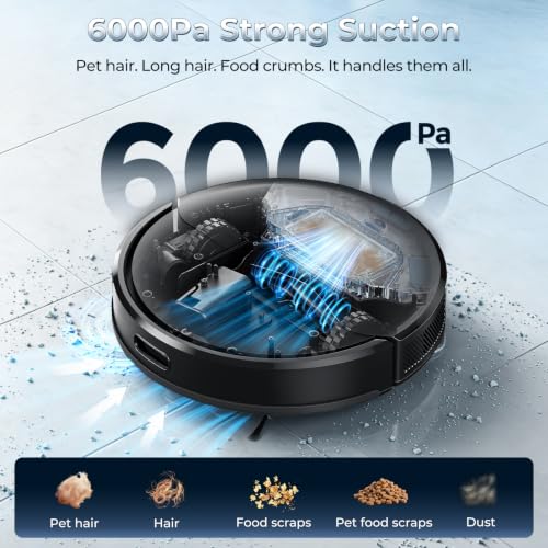 Image of Robot Vacuum and Mop Combo, Self-Emptying, Up to 9-13 Weeks Self-Empty