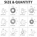 Fender Washers for Screws (100 Pcs) — 304 Stainless Steel Flat Washers Assortment Kit in Different Sizes (M3 M4 M5 M6 M8 M10 M12)—for Home & Industrial Usage