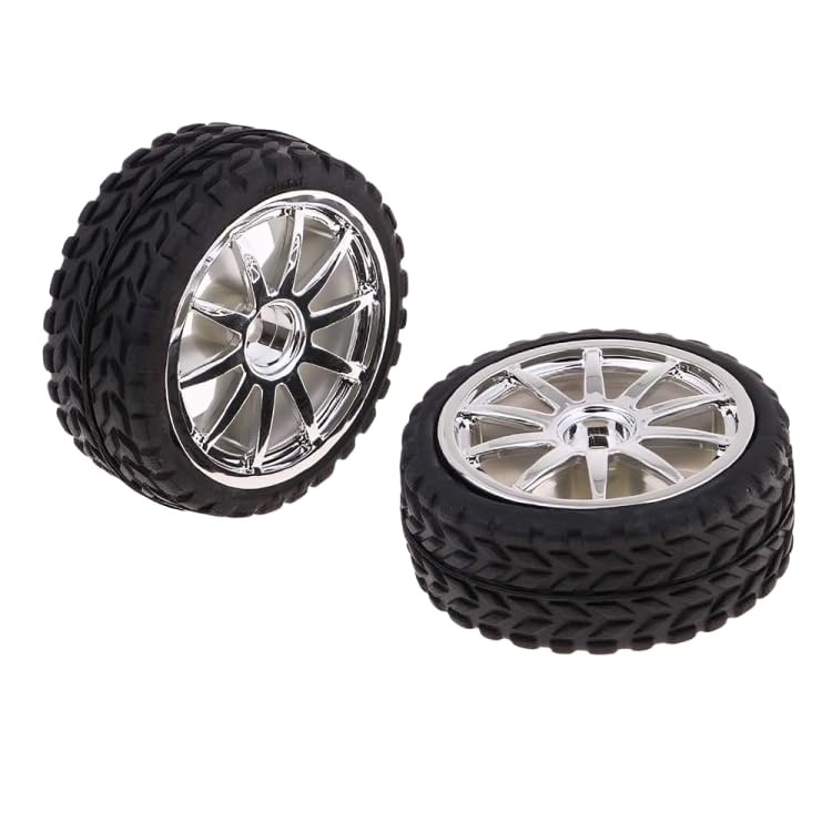 SP Electron (Pack of 1) 65mm Hexagon Wheel Tyre for Radio Control Electric RC Car RC Model Vehicle Parts & Accessories