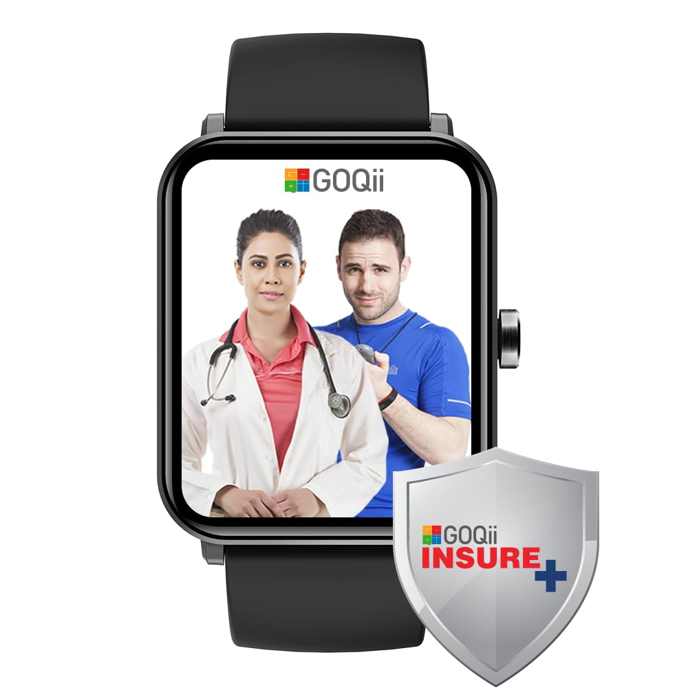 GOQii Health Protect with Insurance– Smart Vital Max Upto 5 Lakhs Health Insurance Doctor Consults & Lab Benefits with 3-Month Personal Care Coaching