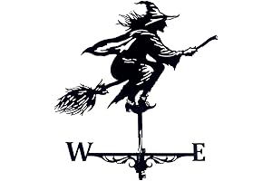 Bewitching Witch Weathervane: Adorn Your Garden with Enchanting Charm