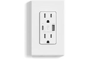 15 AMP USB Wall Charger, Duplex KAZA Outlet