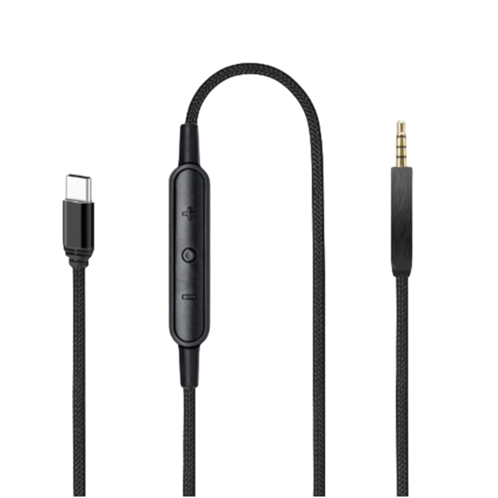 Cavo da USB C (tipo C) a maschio da 2,5 mm per cuffie QC25 QC35II QC35 QC45, filo intrecciato in nylon, facile da collegare e giocare