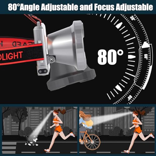 Linterna frontal LED impermeable IP65 ultrafina para senderismo 3