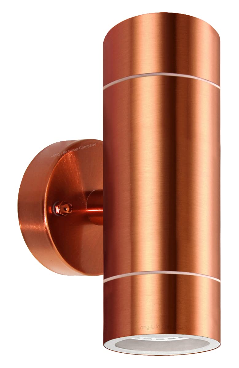 Long Life Lamp Company Copper Modern Double Outdoor Wall Light Finish Stainless Steel Up Down Ip65 Zlc081-C
