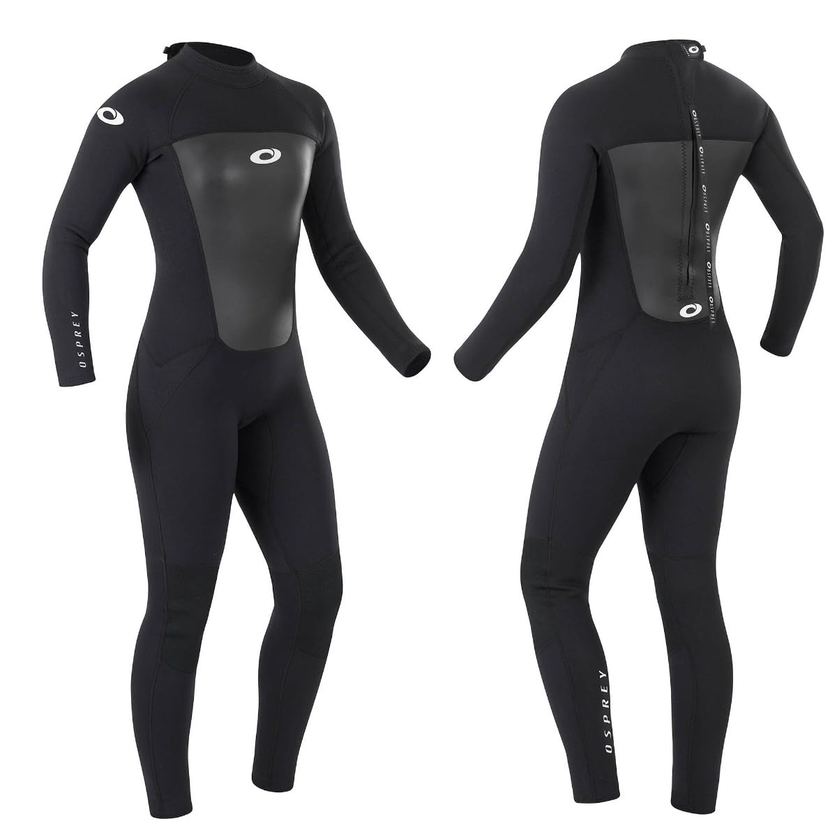 Osprey Womens Full Length Wetsuit, 3MM Summer Wetsuit, Blue/Black, Multiple Sizes