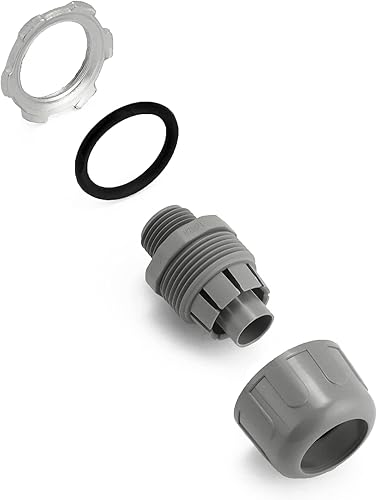 Miniatura 4 de QWORK Conectores herméticos a líquidos de 12 pulgada, protege tus conexiones eléctricas con - Paquete de 20 accesorios flexibles de conducto de PVC